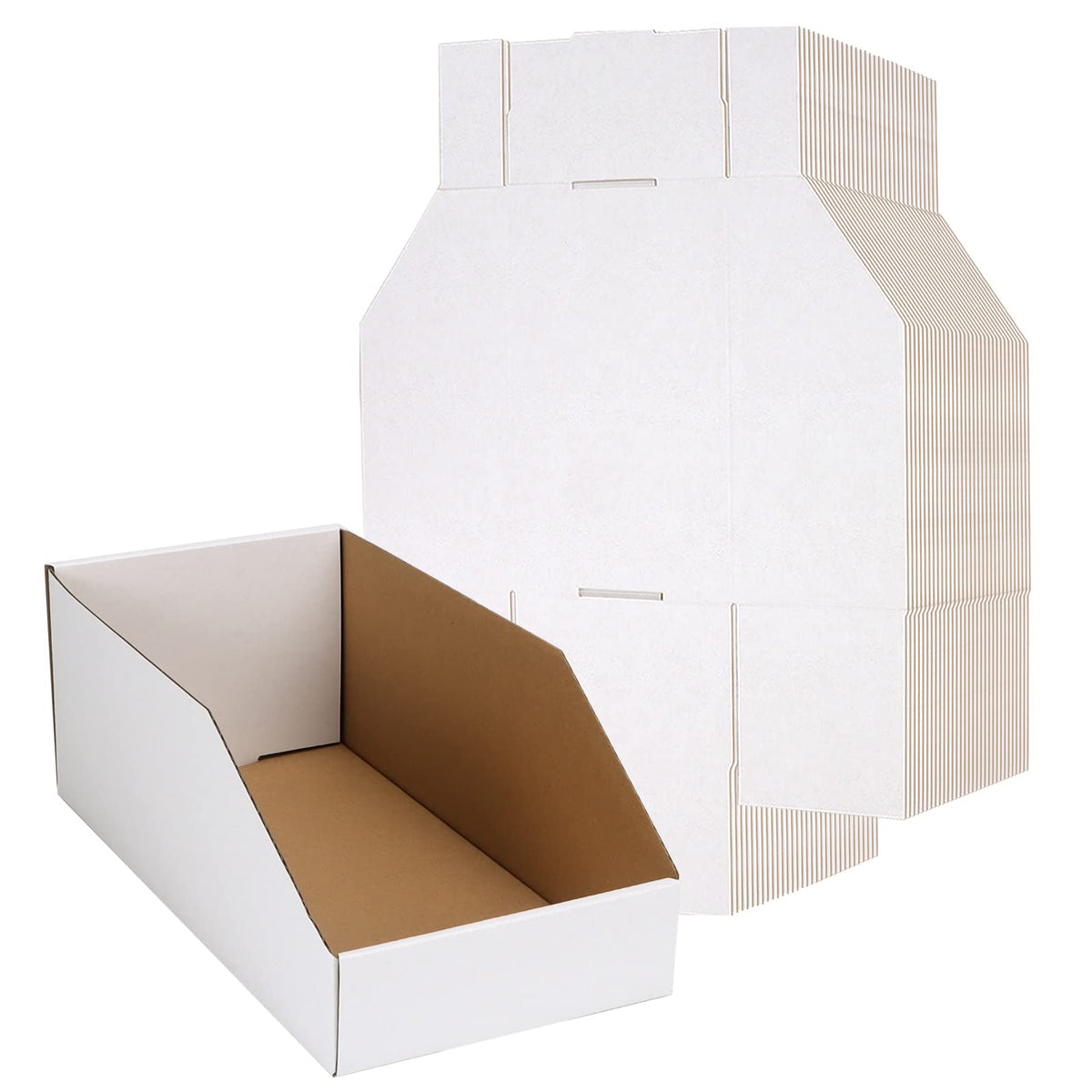 EXYGLO front view showing 35-pack bins and neat pantry benefit