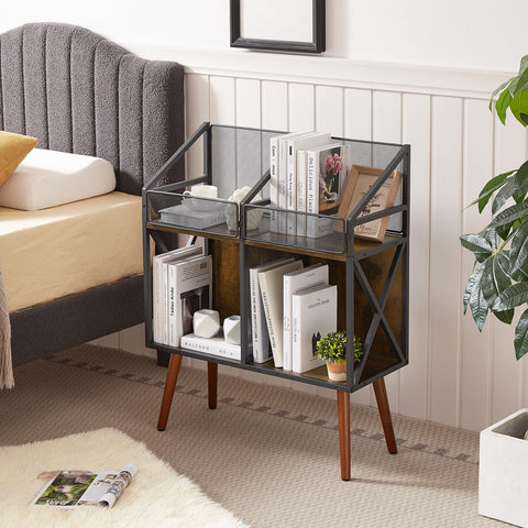 EYOCAL lifestyle shot in living room creating retro-modern décor appeal