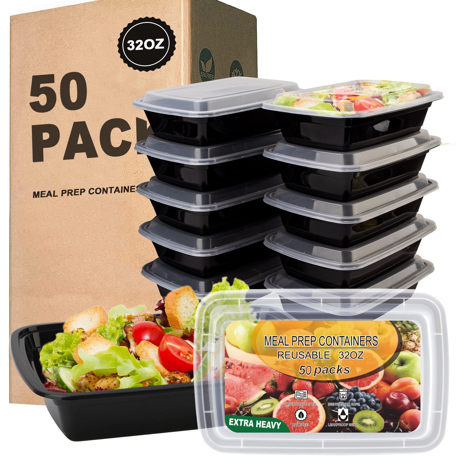 Ezalia front packaging showing 50-pack and benefits for meal planning