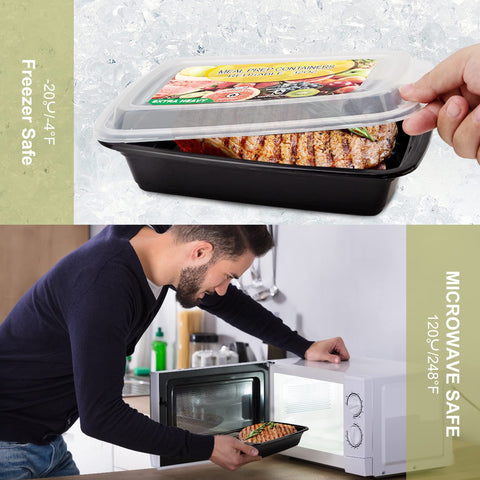 Ezalia stackable containers organized in fridge for space-saving storage