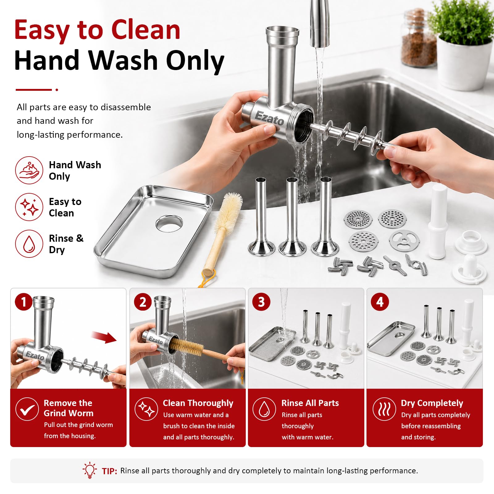 Ezato in kitchen scene illustrating space-saving versatility and meal prep