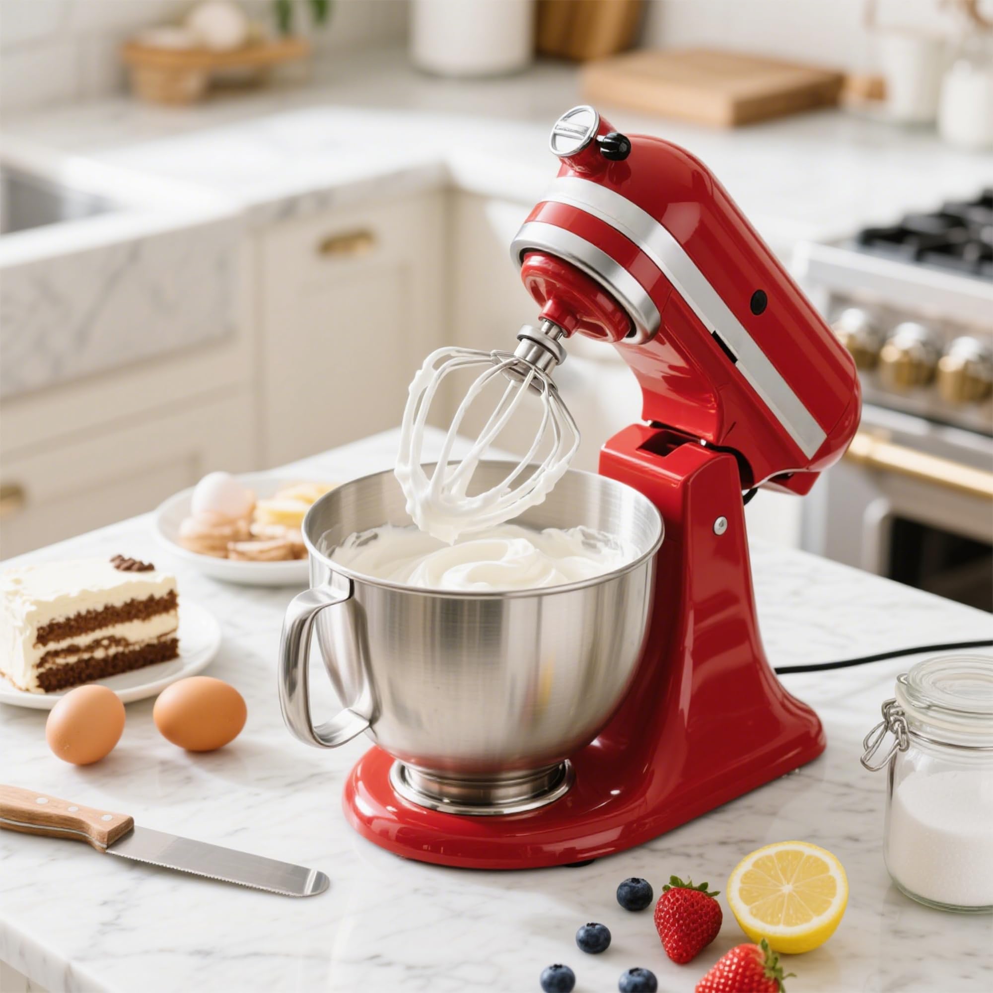 Ezato attachments in mixer kneading dough demonstrating consistent bread texture