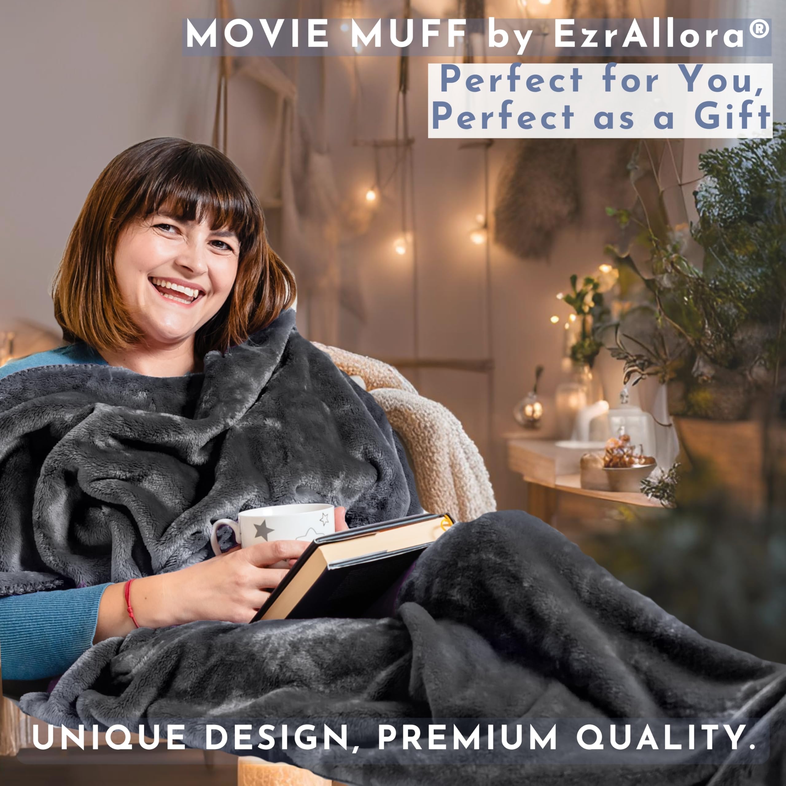 EzrAllora marsupial pocket holding phone and remote for quick-access convenience