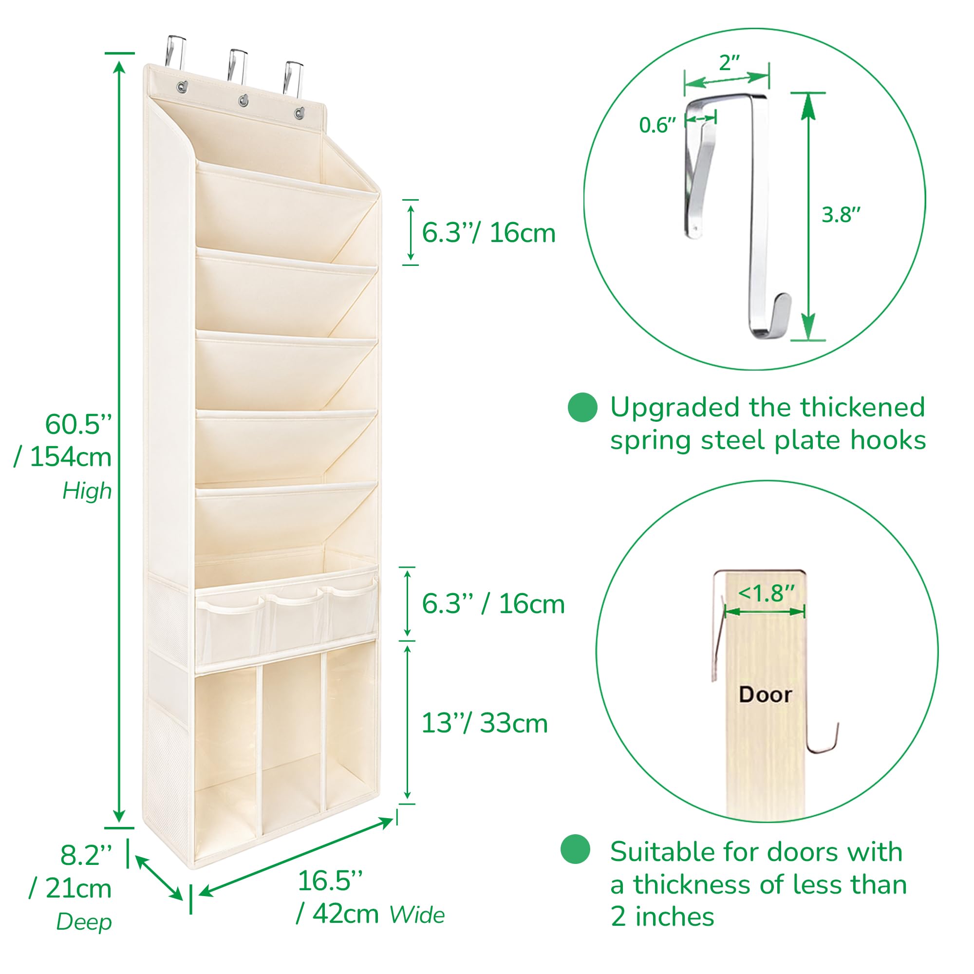 EZVERY enlarged bottom compartment storing tall boots and handbags for space-saving