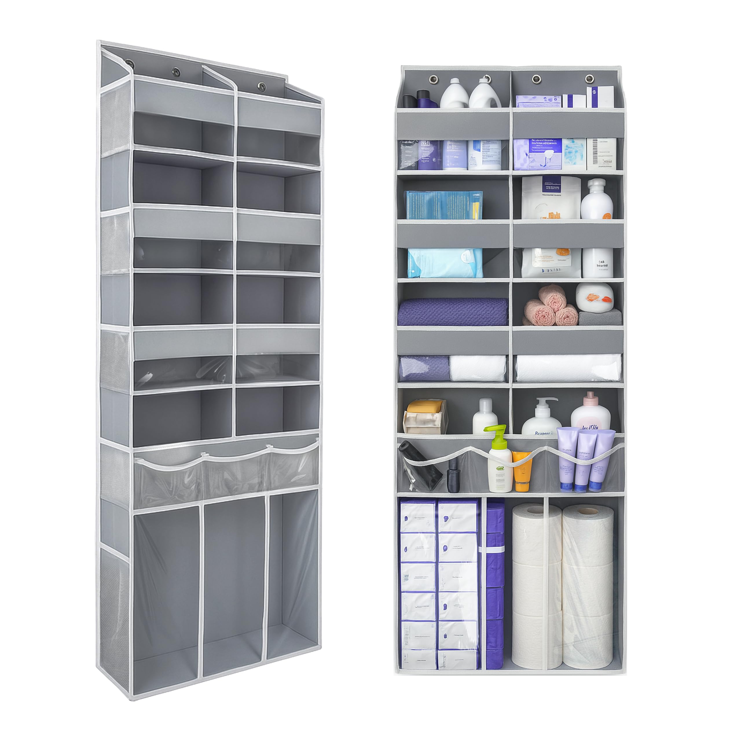 EZVERY front view showing all clear pockets for easy identification