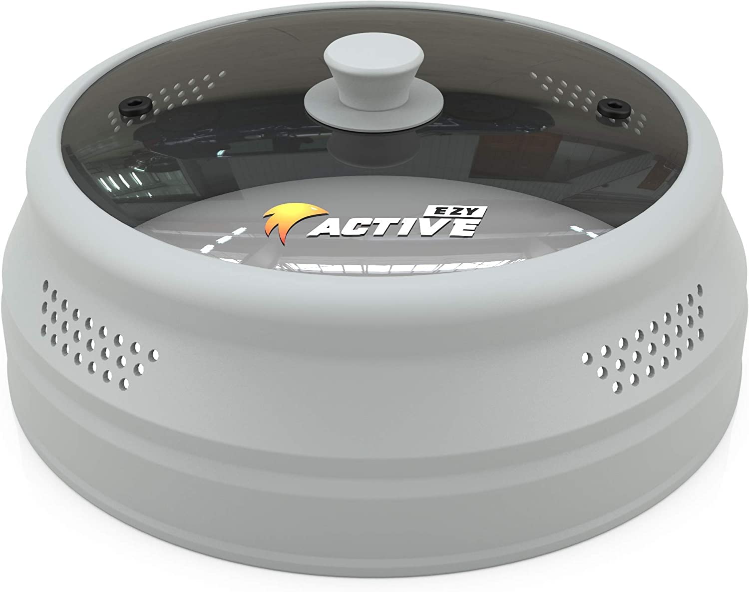 EZY ACTIVE front view tempered glass cover shows clear visibility and splash protection