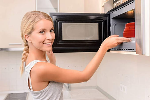EZY ACTIVE in microwave use protecting interior and reducing cleanup