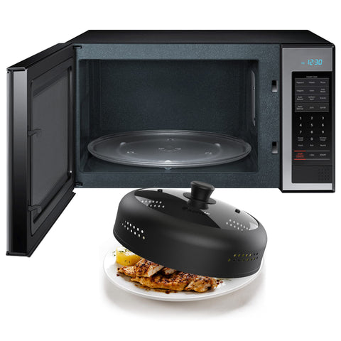 EZY ACTIVE size comparison with plate illustrating fit for 6–10.5 inch dishes