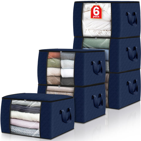 Fab totes front view showing stacked bins and lid for quick access