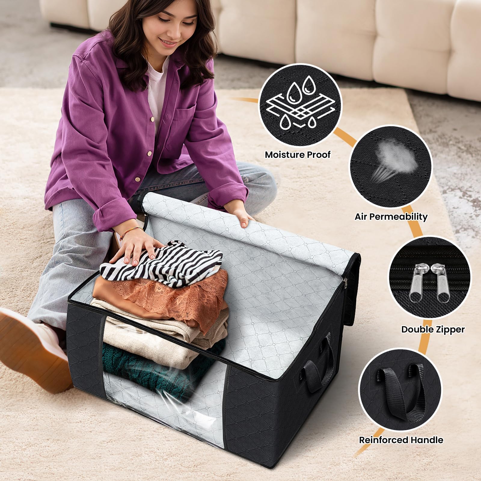Fab totes reinforced handle demonstrating sturdy carry support