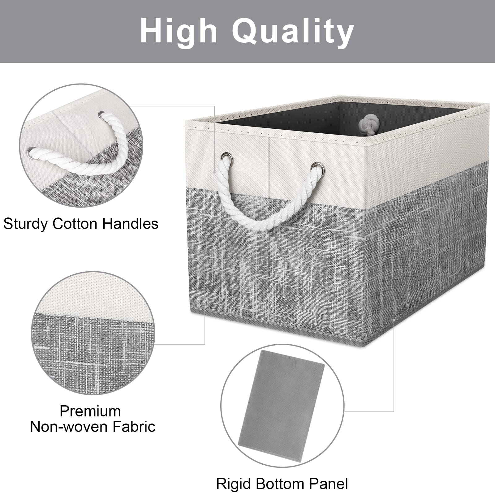 Fab totes interior base panel detail showing sturdy upright support