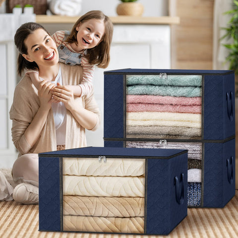 Fab totes lifestyle bedroom scene showing organized linens and tidy space