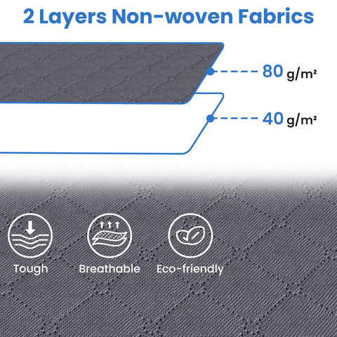 Fab totes shown under bed to scale demonstrating space-saving storage solution