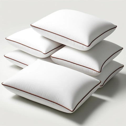 Fabornus pillows styled in bedroom to show aesthetic and cozy feel