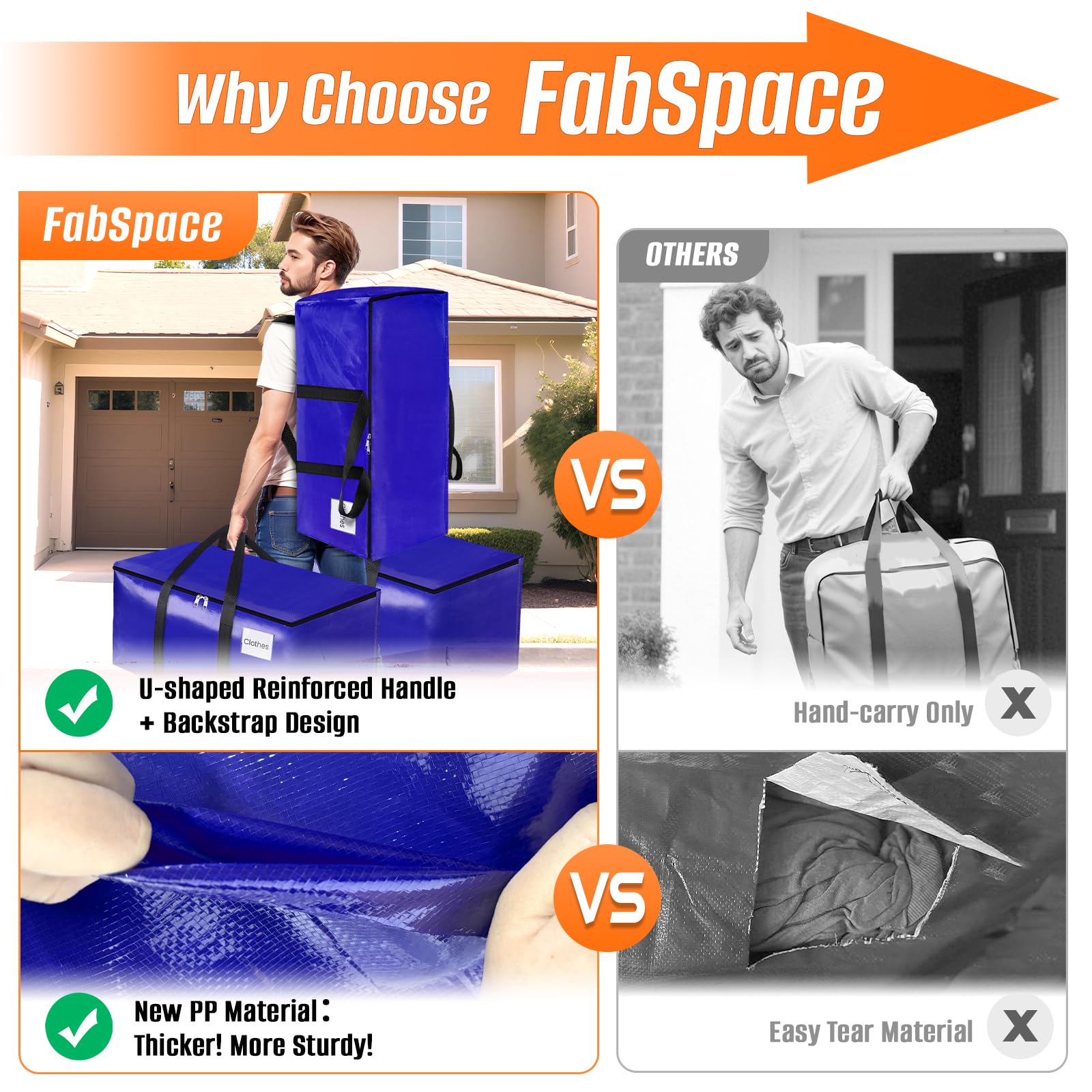 FabSpace clear ID pocket with label showing quick content identification benefit