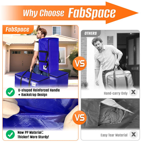 FabSpace clear ID pocket with label showing quick content identification benefit