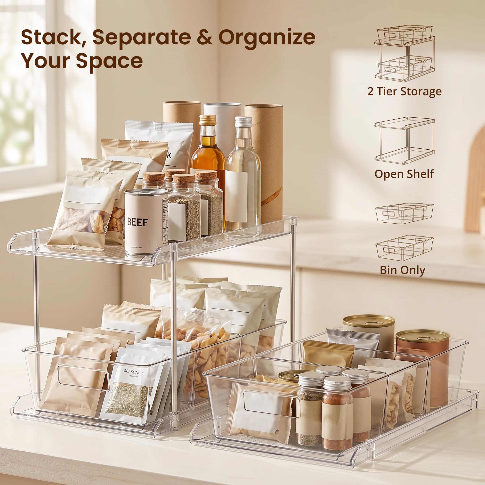 Fabspace photo of removable dividers demonstrating customizable compartments for bottles