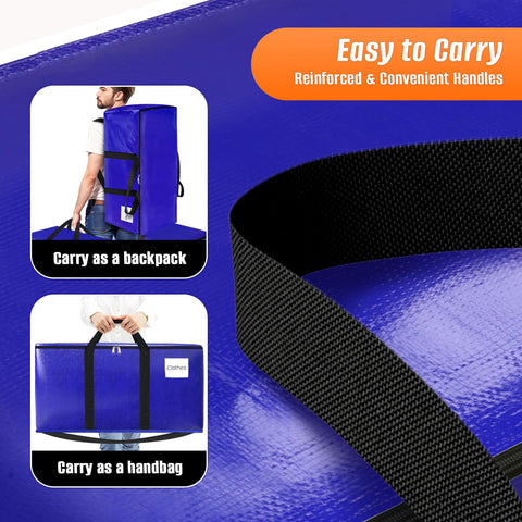 FabSpace bag folded flat for compact under-bed or closet storage to save space