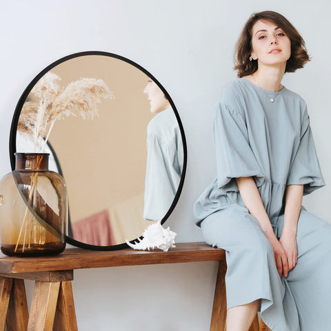Fabuday lifestyle vanity setting shows how the mirror elevates decor