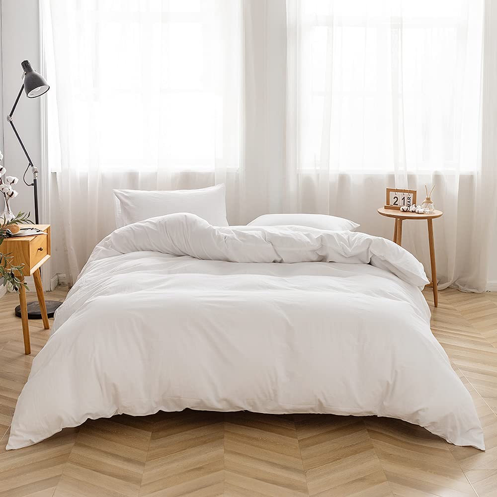 FACE TWO FACE front view of duvet cover showing clean white styling and comfort