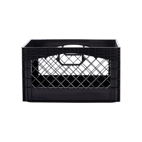 Factory Direct Partners crate beside binder illustrating 24-quart size comparison