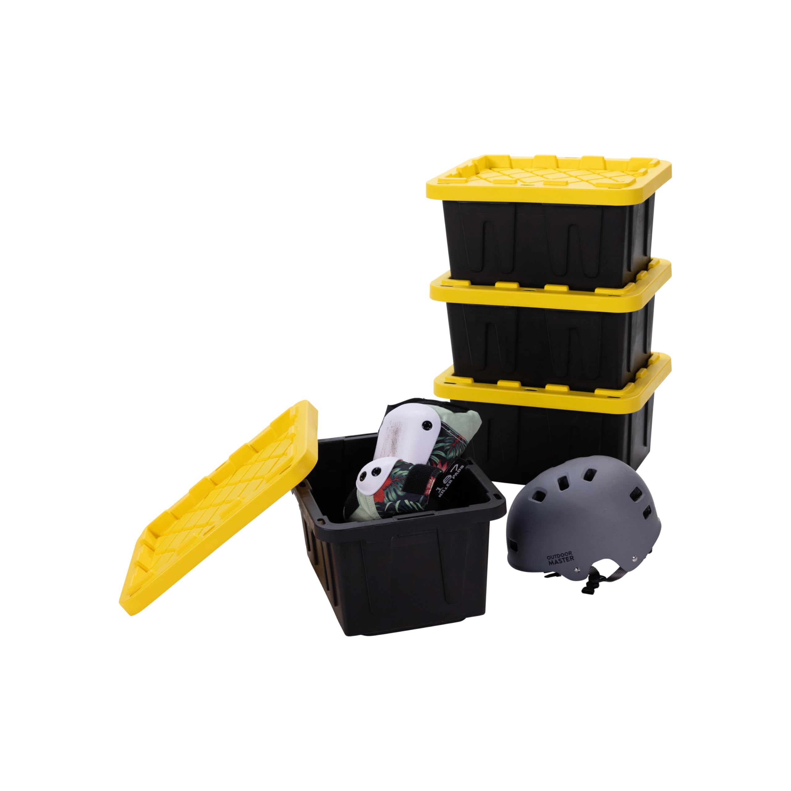 Factory Direct Partners close-up of yellow snap-on lid highlights secure closure