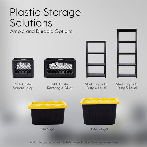 Factory Direct Partners stacked totes demonstrating stable vertical storage