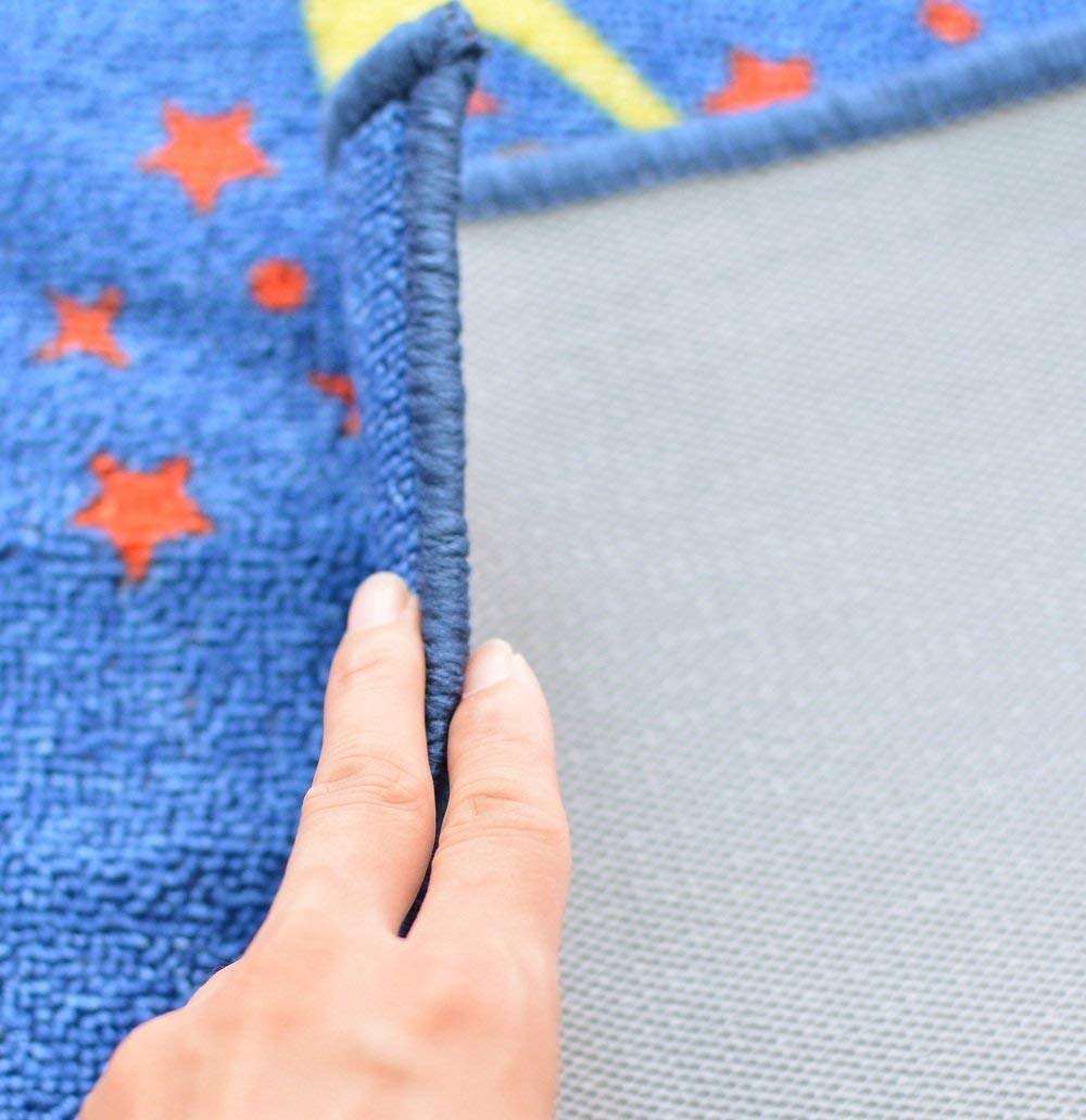 FADFAY rug beside toys to show 39x51 inch scale and ideal fit for small play spaces