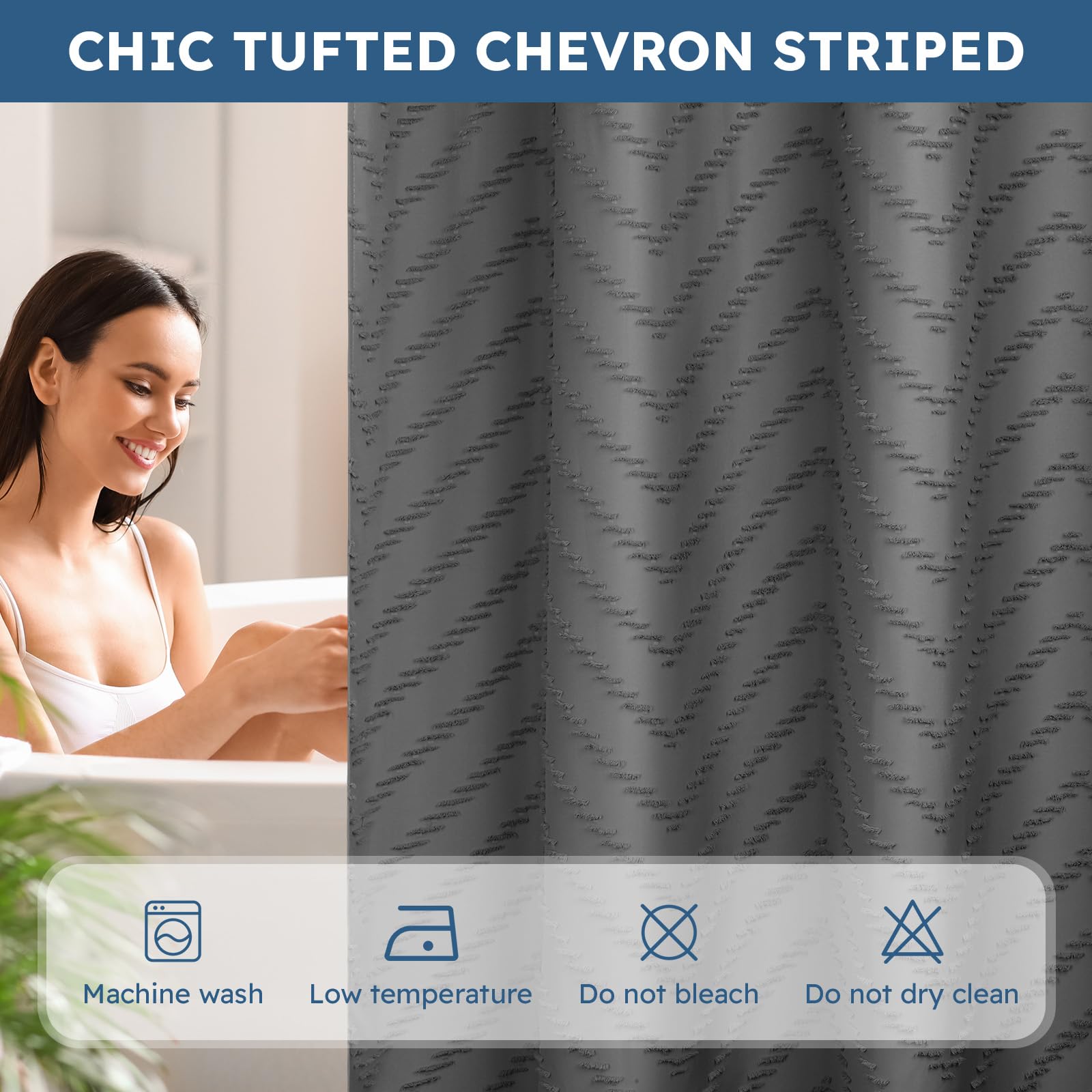 FADOTY tufted chevron texture close-up highlighting stylish water-resistant fabric