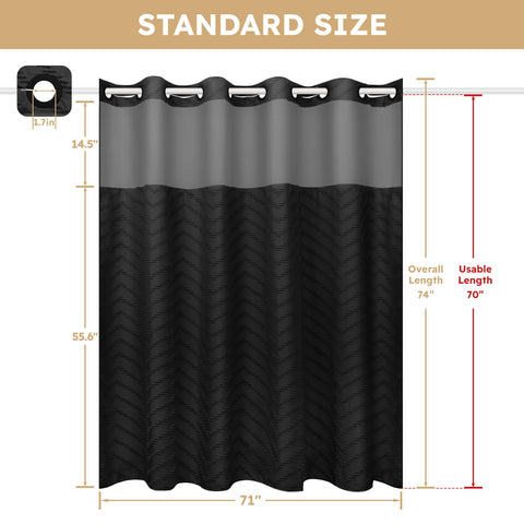 FADOTY curtain in use in bathroom demonstrating water resistance benefit