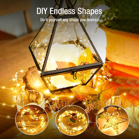 Fairdeer fairy lights inside a mason jar highlighting warm white ambiance for decor