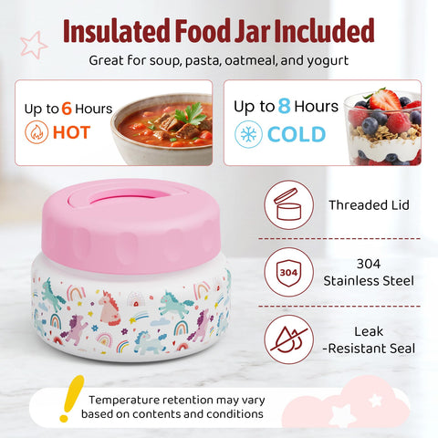 FAJSL 9oz thermo jar close-up showing insulated stainless steel for warmth