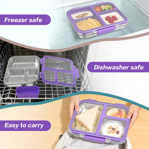 FAJSL three compartment interior keeping foods separate and fresh