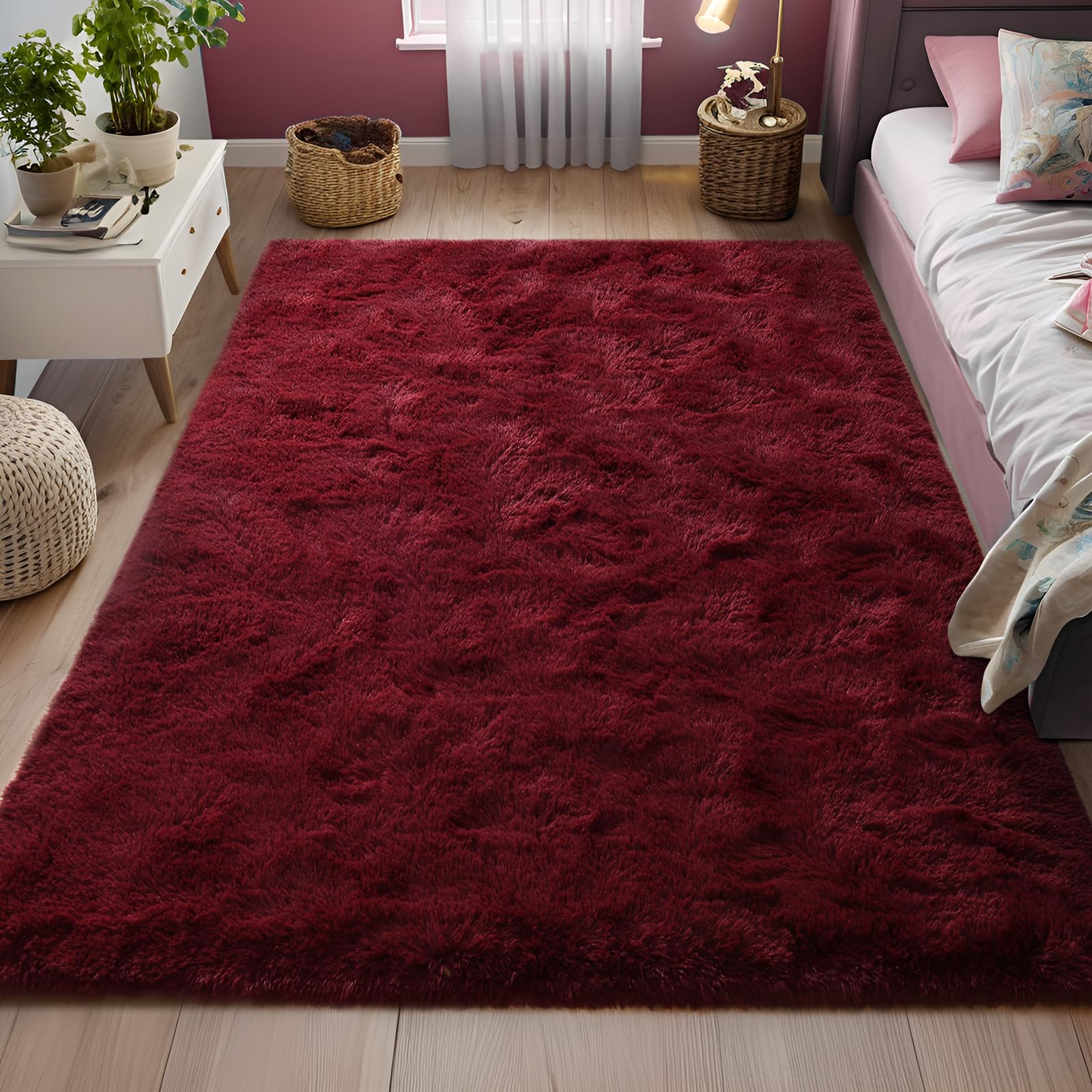 FALARK rug in living room adding warmth and visual anchor to space