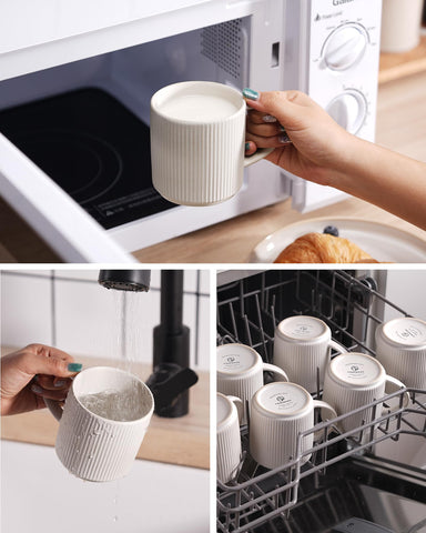 famiware breakfast scene with mugs showing everyday lifestyle versatility