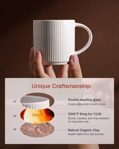 famiware closeup of mug handle showing ergonomic grip and sturdy build