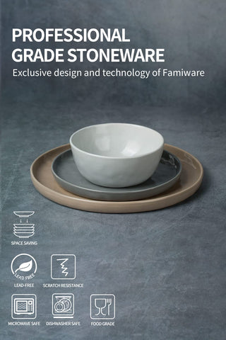 famiware brand label on base showing quality and care instructions