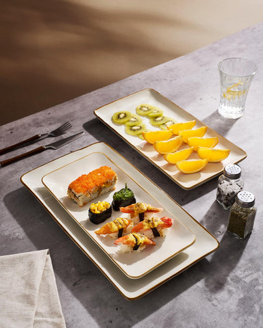 famiware medium platter with canapés, ideal for appetizers and parties