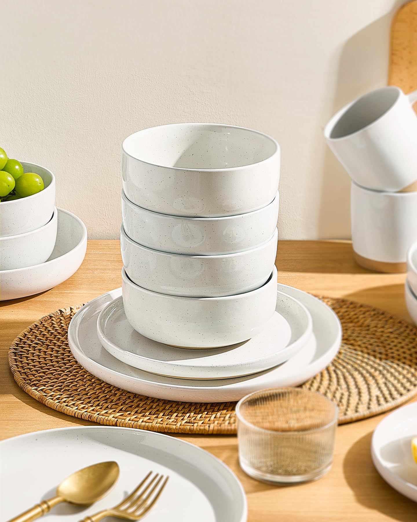 Famiware bowl held in hand demonstrating bowl depth and comfortable grip