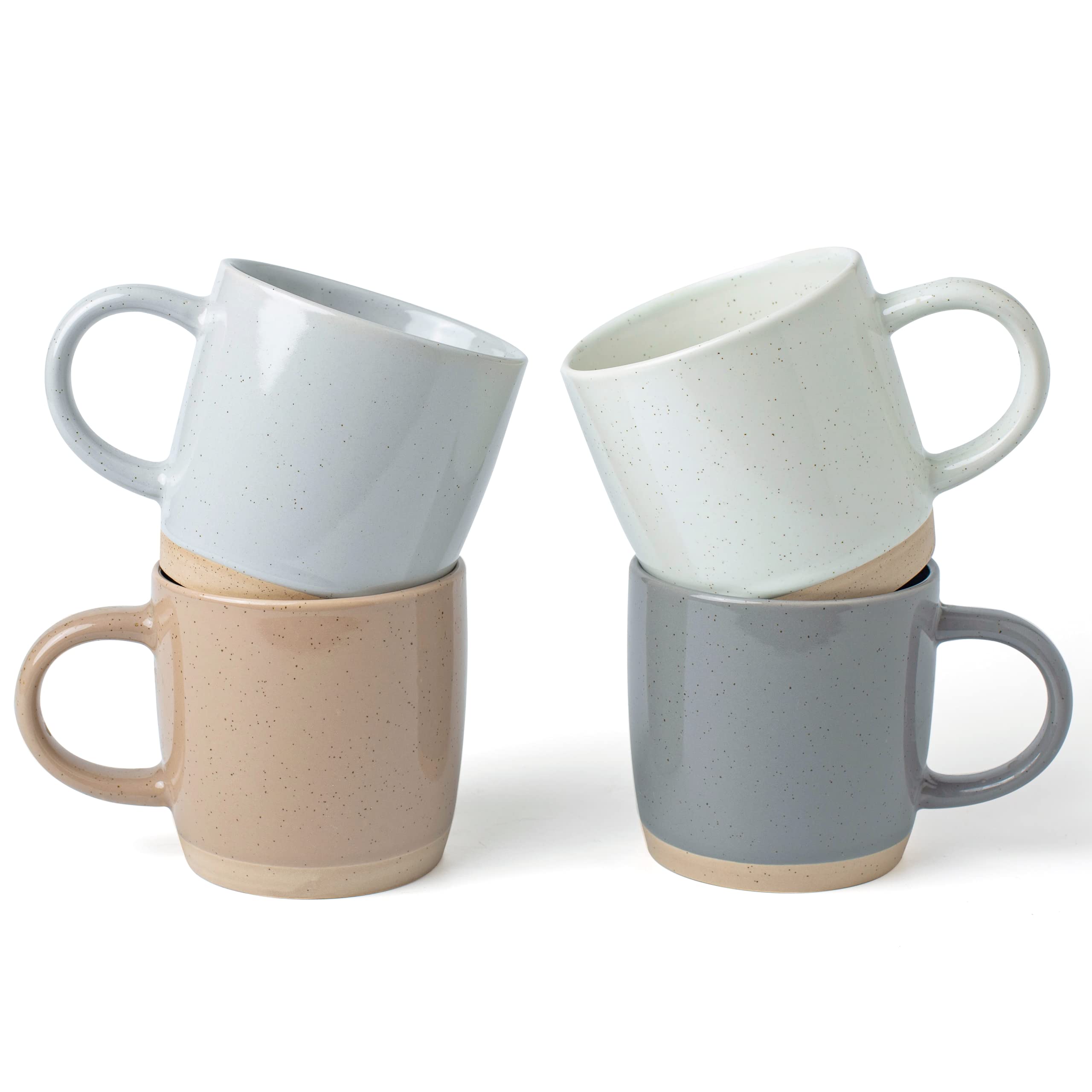 famiware front view of four 13 oz mugs showing set and benefit of cohesive style