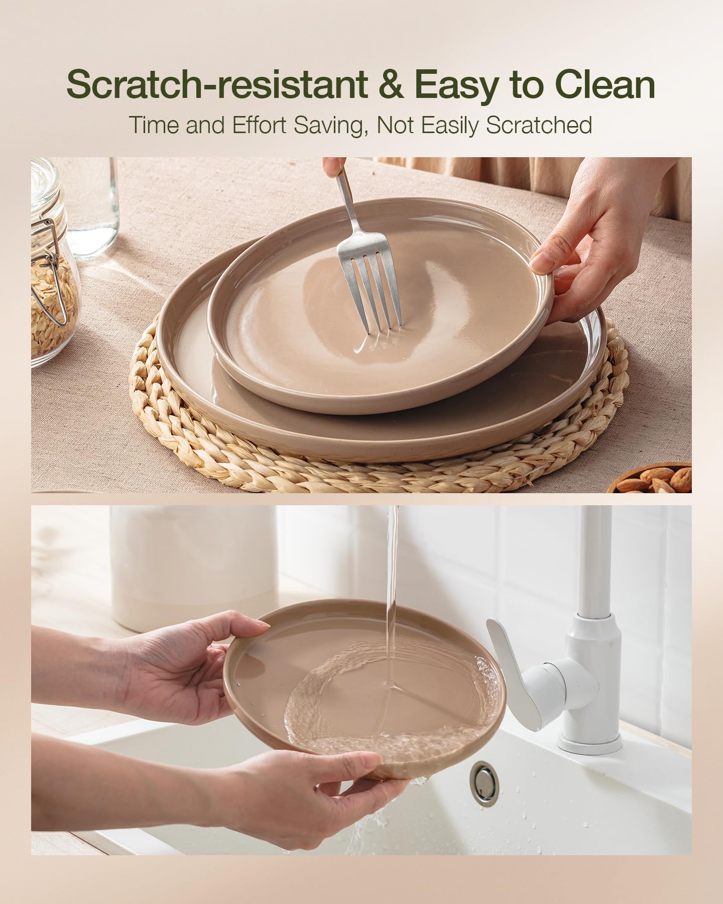famiware set in use on family table showing warm presentation and meal-ready versatility