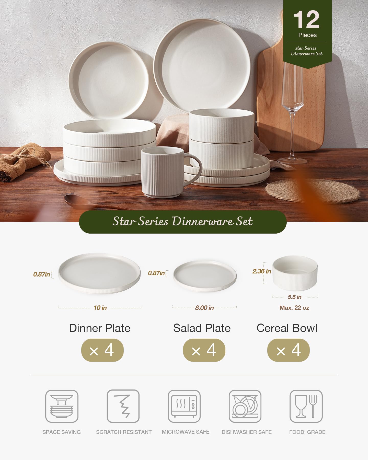 famiware dinnerplate top-down view showing surface and rim containment