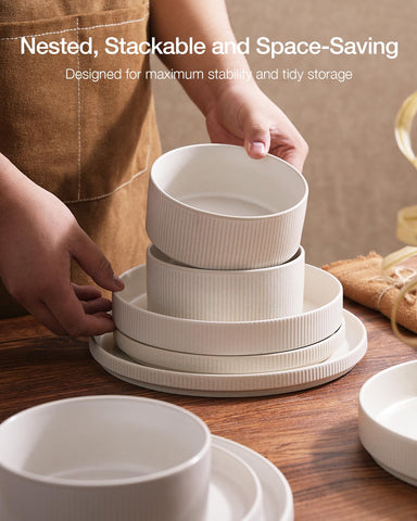 famiware table setting lifestyle with set serving family-style meal