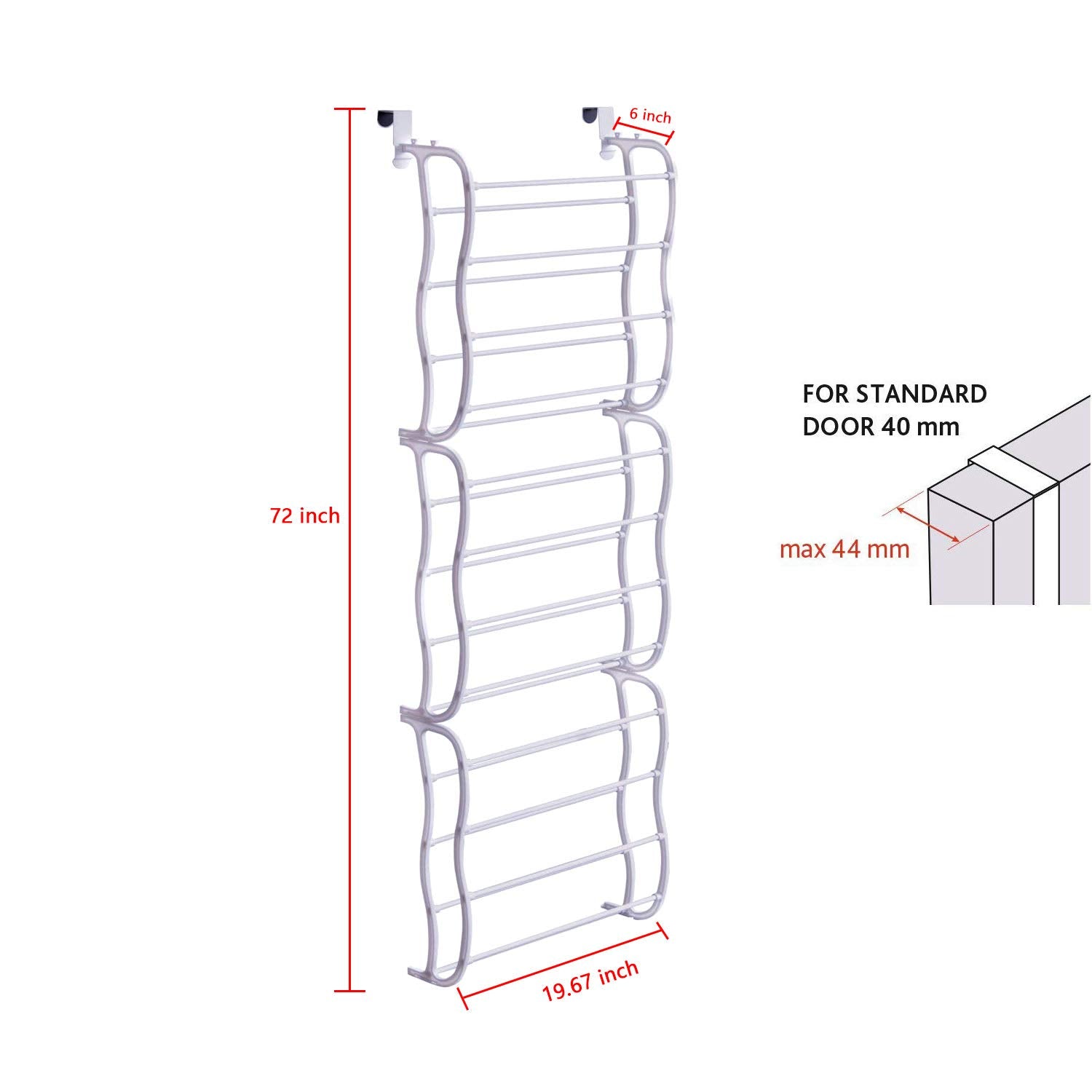 Fancy Buying size comparison beside a standard door to show scale and fit