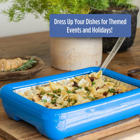Fancy Panz on a potluck table demonstrating neat presentation and protection