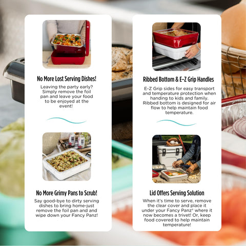 Fancy Panz with included serving spoon highlighting ready-to-serve convenience