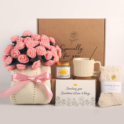 FantasDeck rolled flower blanket detail highlighting crochet bouquet charm and keepsake value