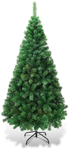FANTASK front view 6ft tree showing full silhouette and decorating potential