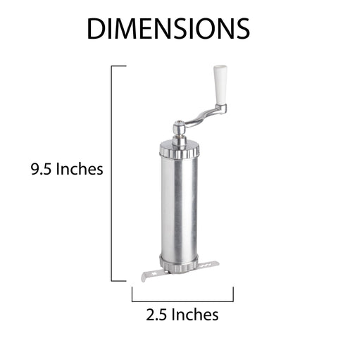 Fante's cookie press open barrel being filled showing simple loading and no-mess use