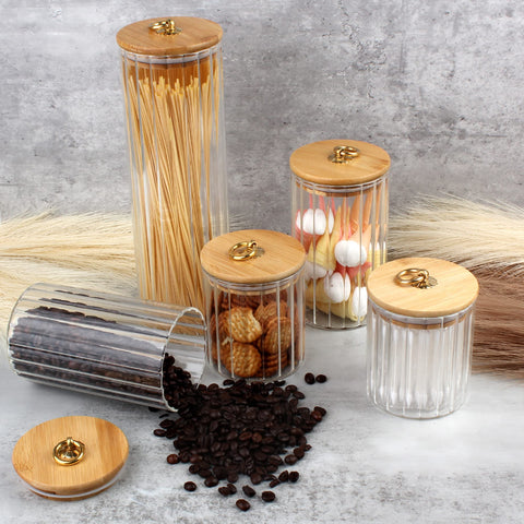 FANTESTICRYAN jars styled on a kitchen counter adding cohesive decor